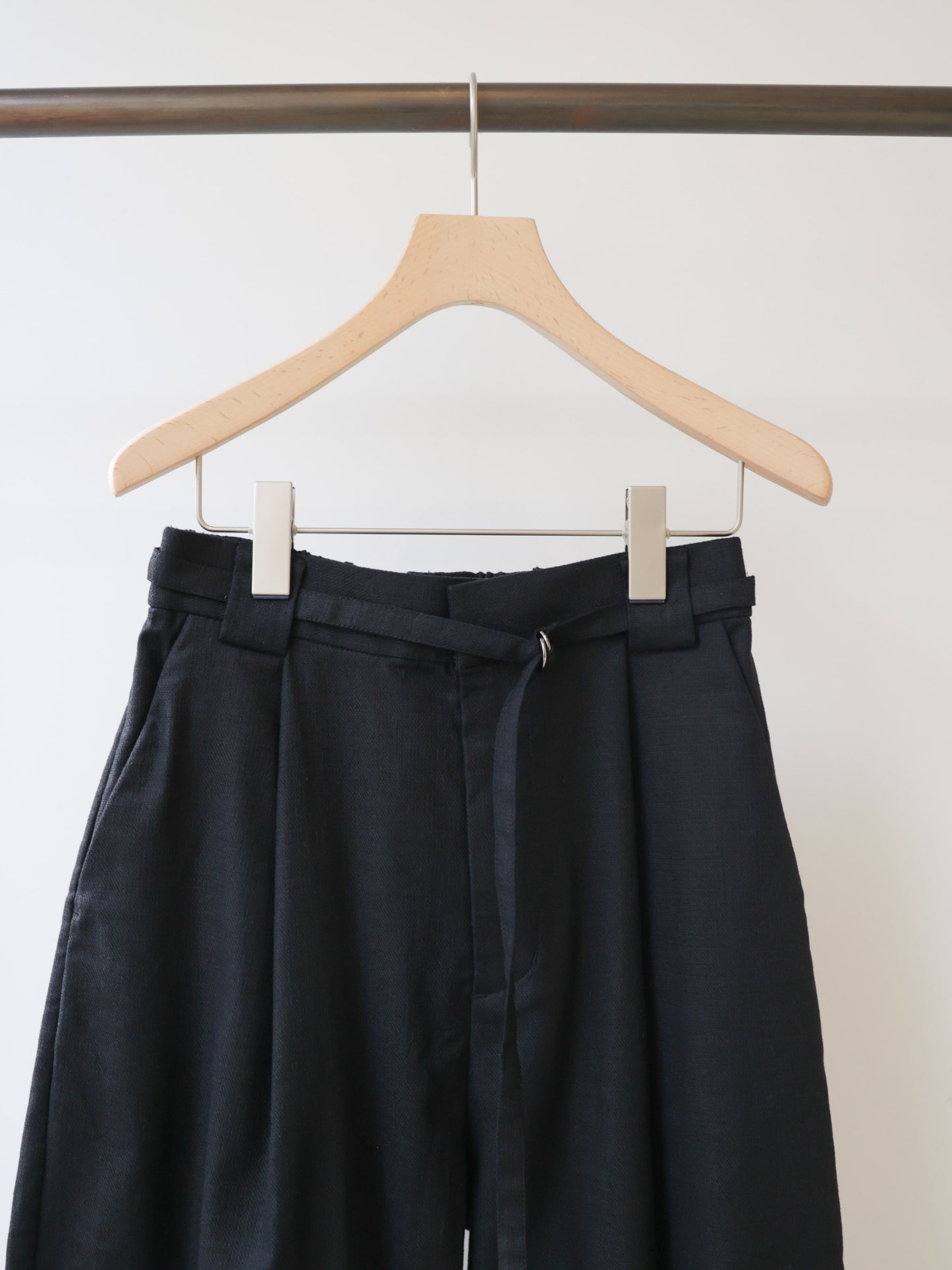 slacks pants with belt