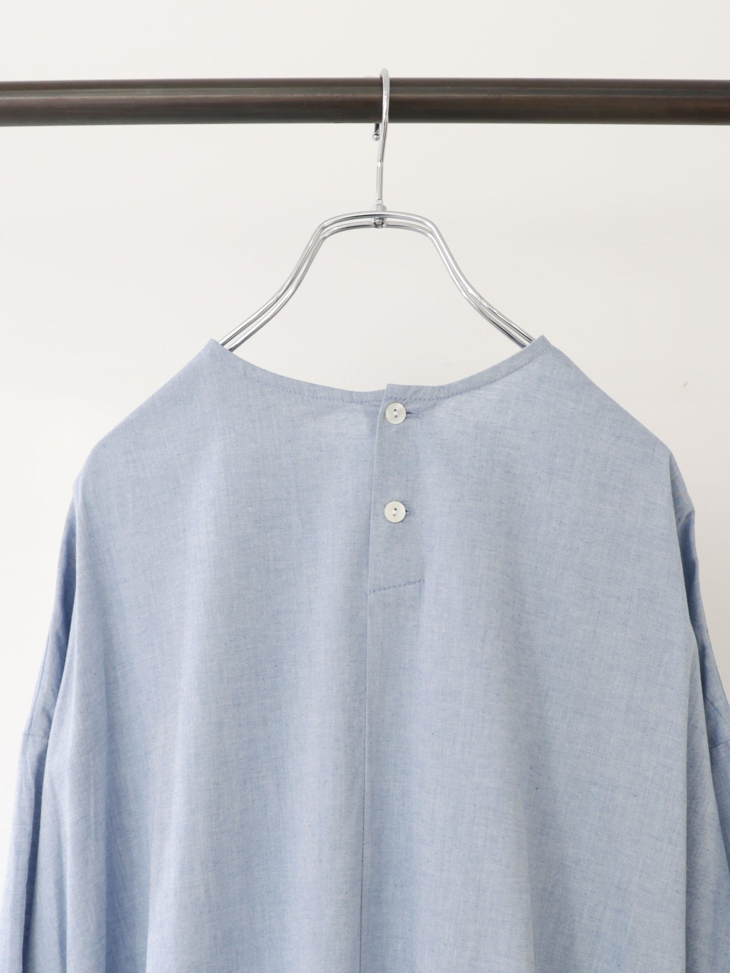 chambray gather onepiece
