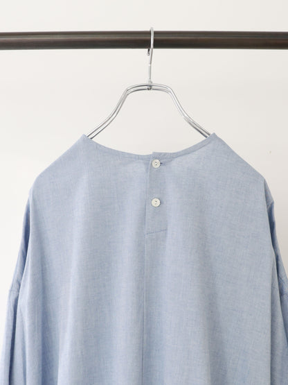chambray gather onepiece