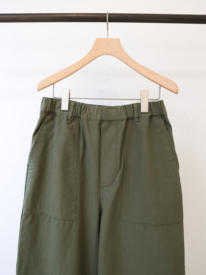 back satin baker pants