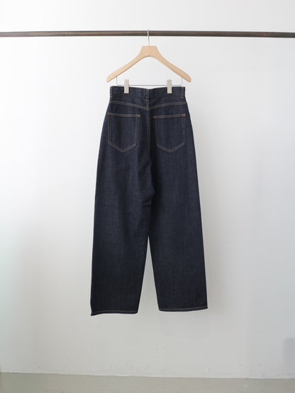 high waist straight denim