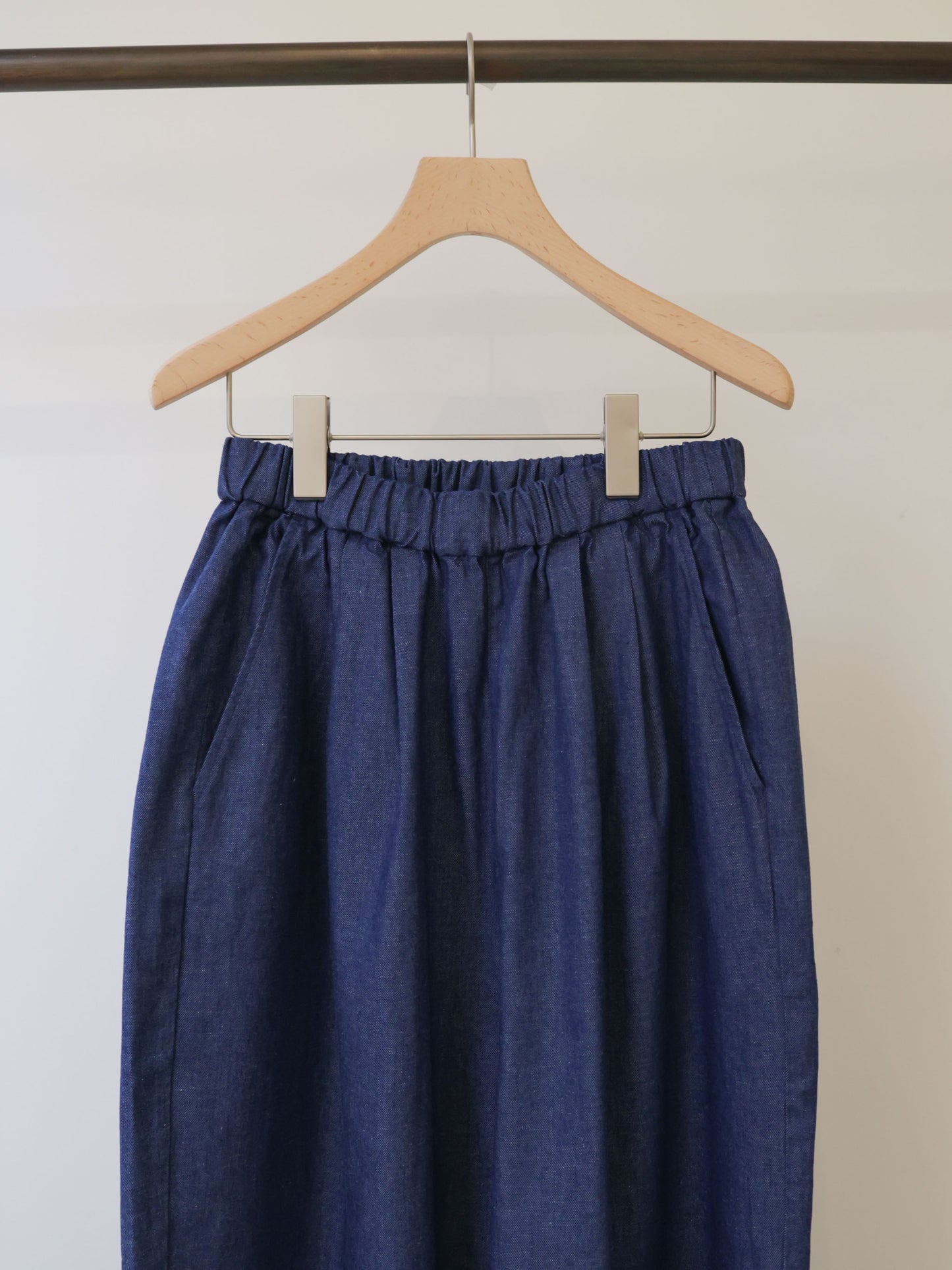 denim wide easy pants