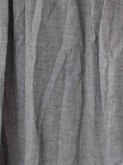 chambray gather skirt