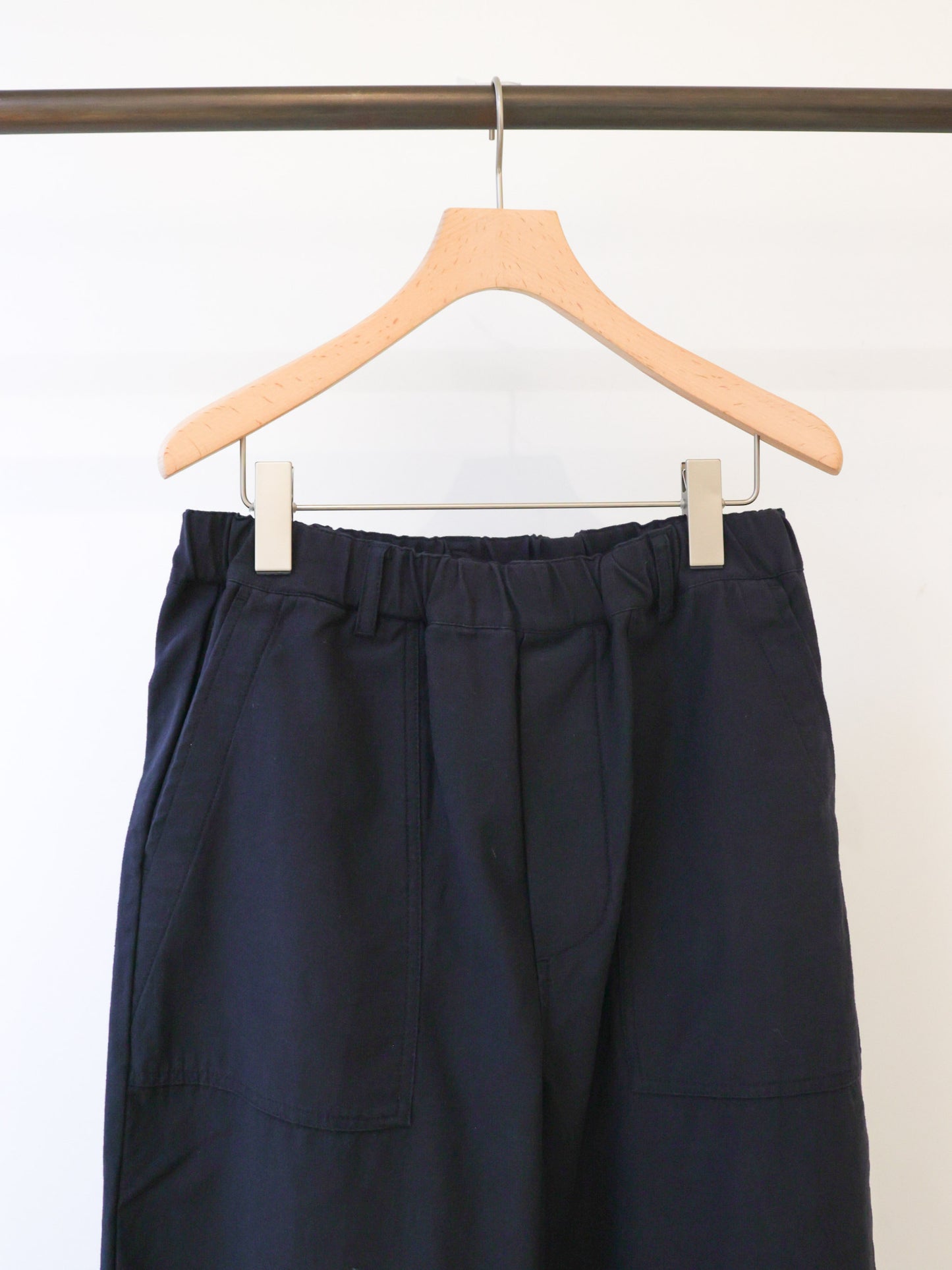 back satin baker pants