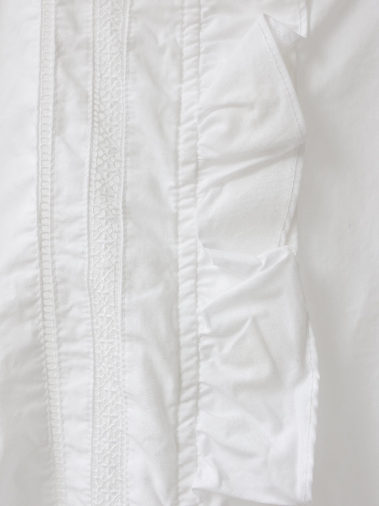 front frill lace shirt