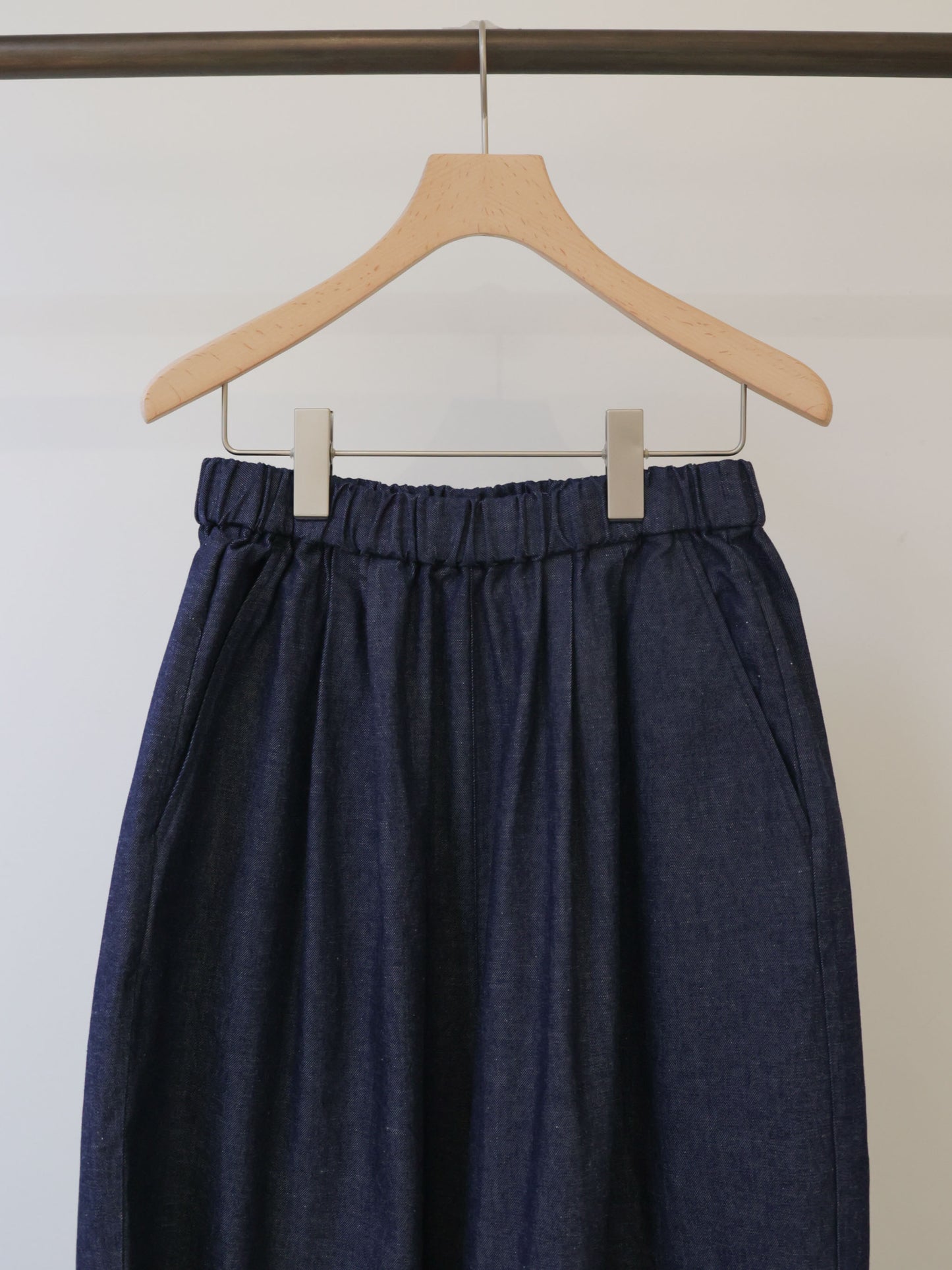 denim wide easy pants