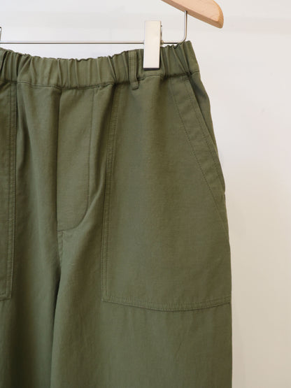 back satin baker pants