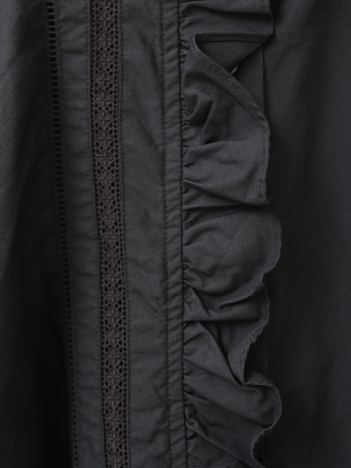 front frill lace shirt