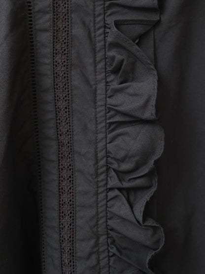 front frill lace shirt