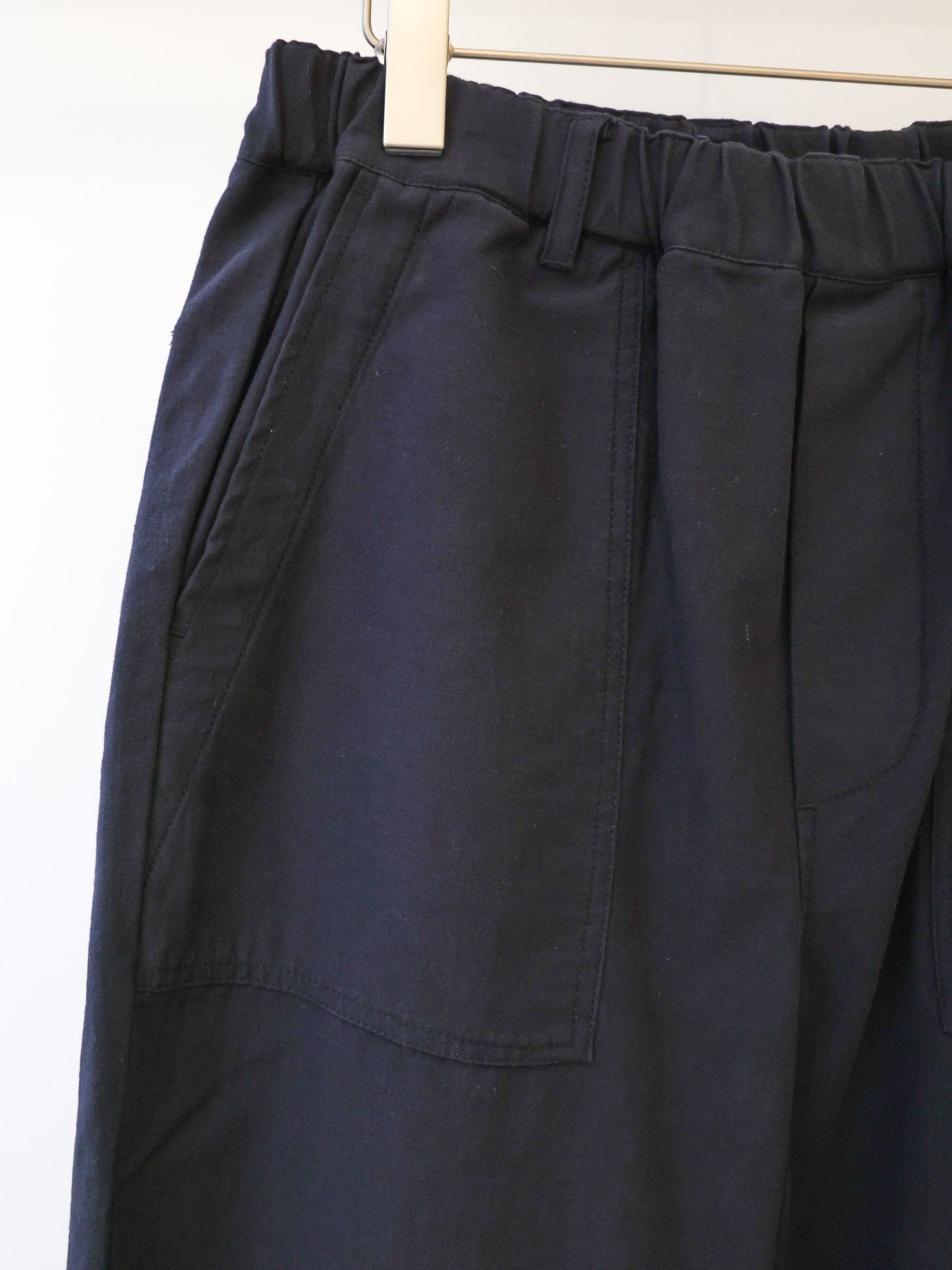 back satin baker pants