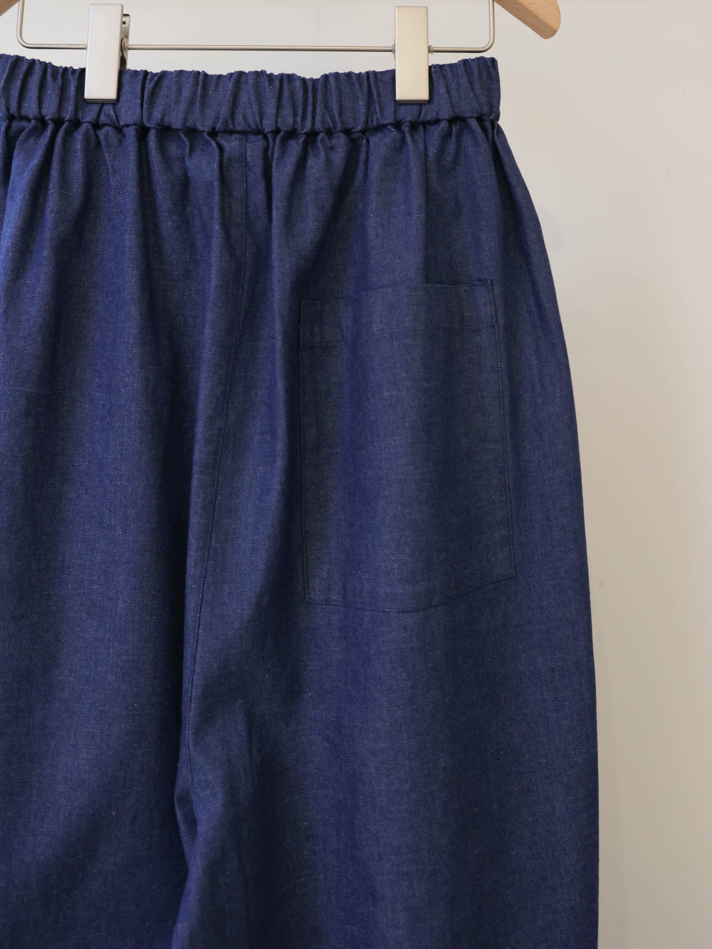 denim wide easy pants