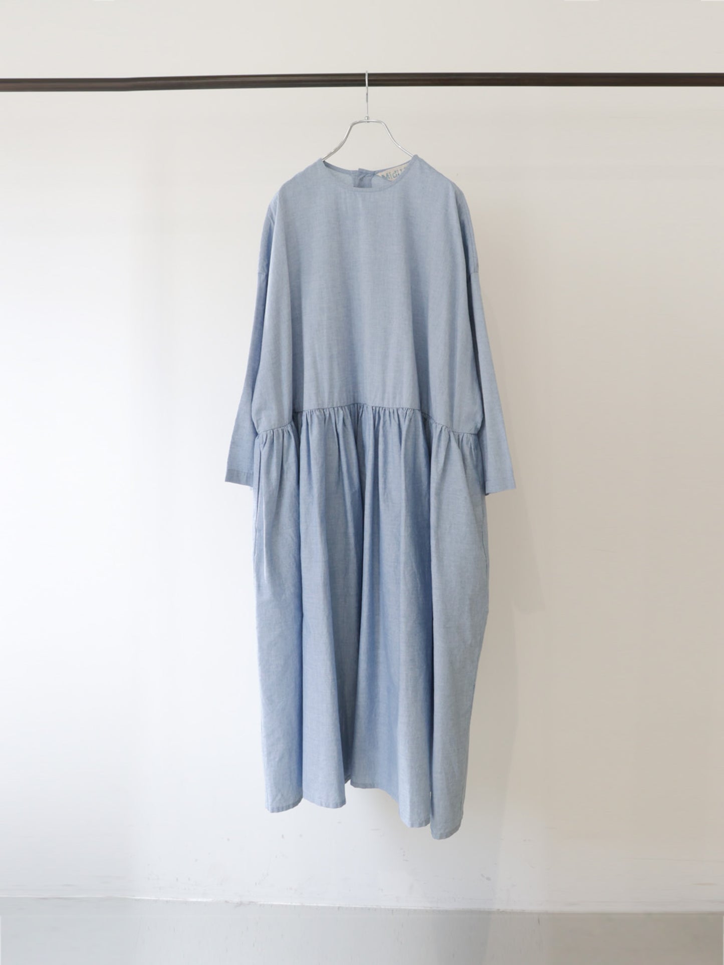 chambray gather onepiece