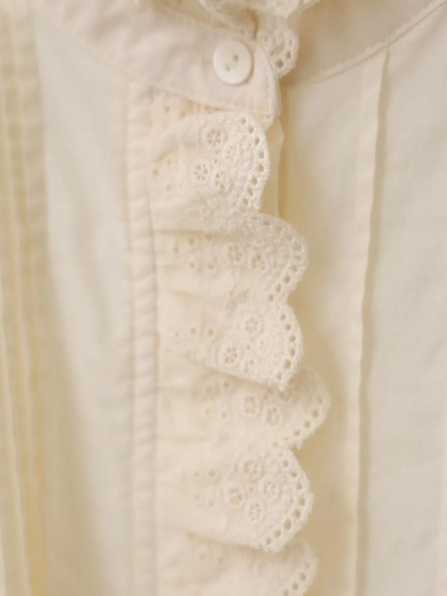 pin tuck lace shirt