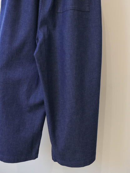 denim wide easy pants