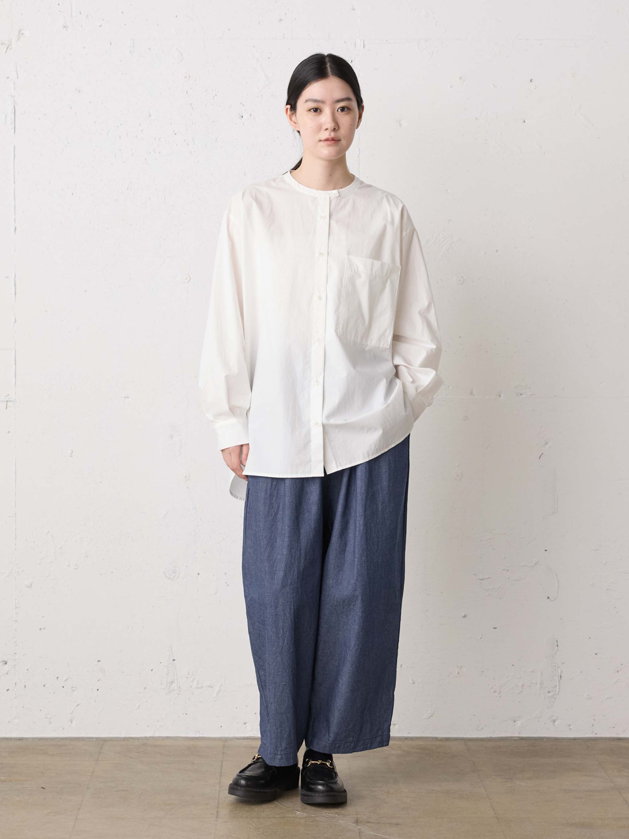 denim wide easy pants
