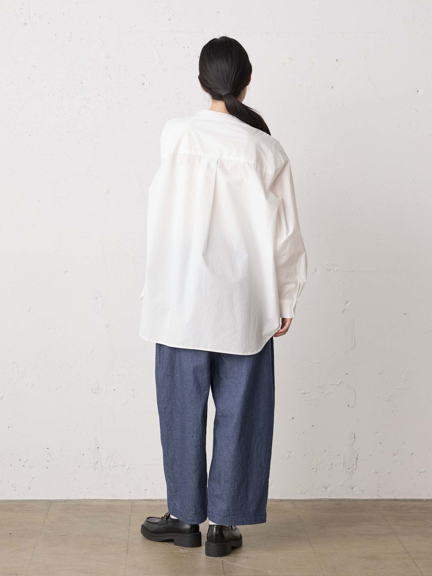 denim wide easy pants