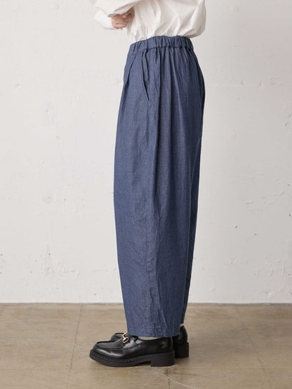 denim wide easy pants