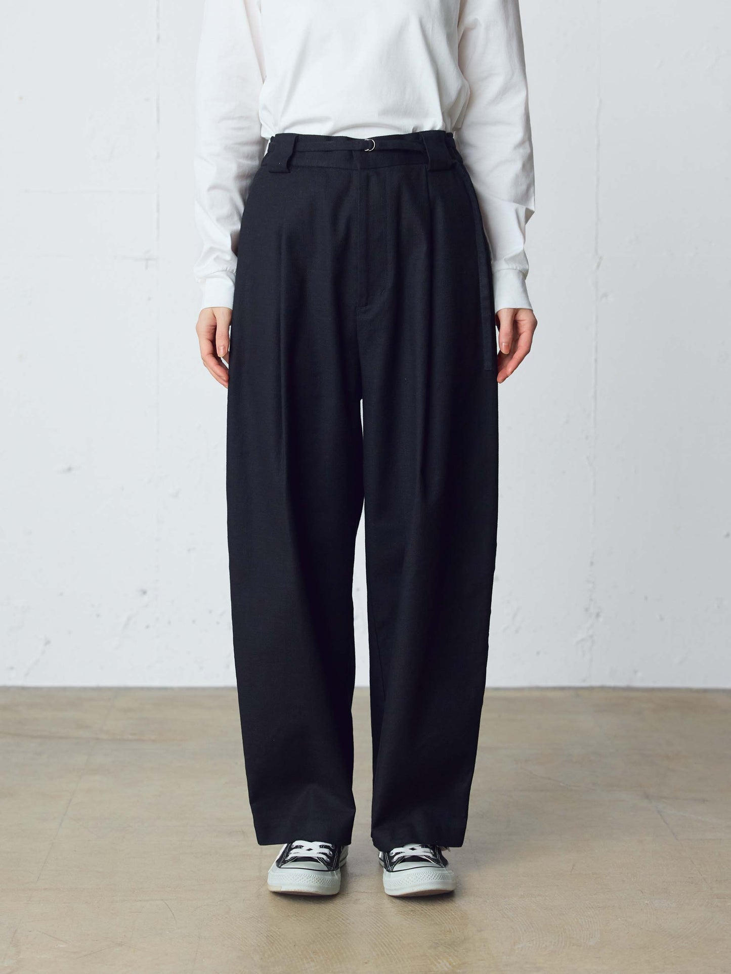 slacks pants with belt