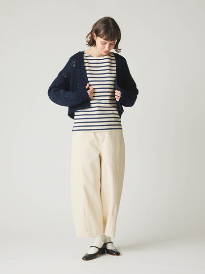 hi-waist curved denim