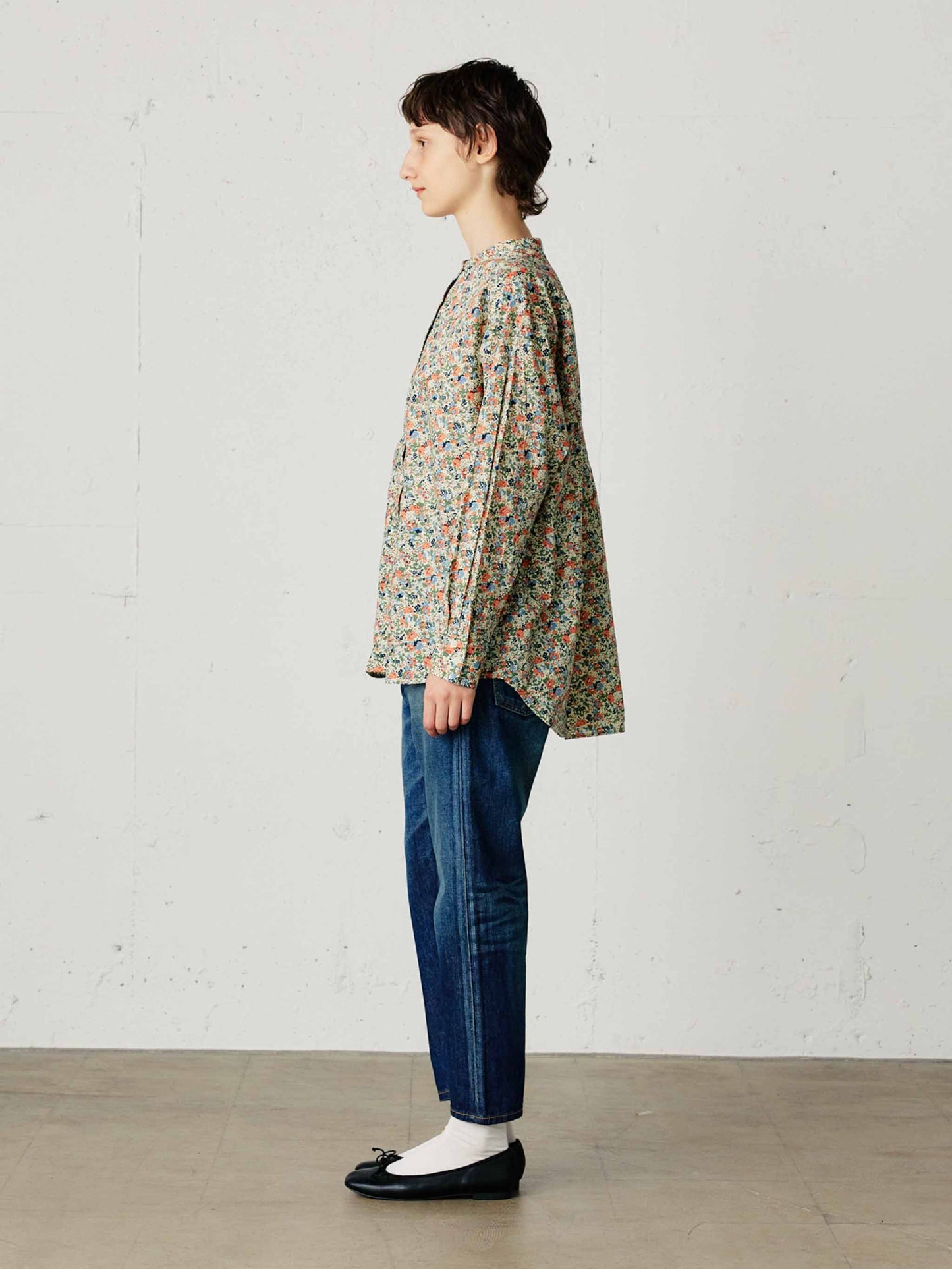 4/5 length denim pants