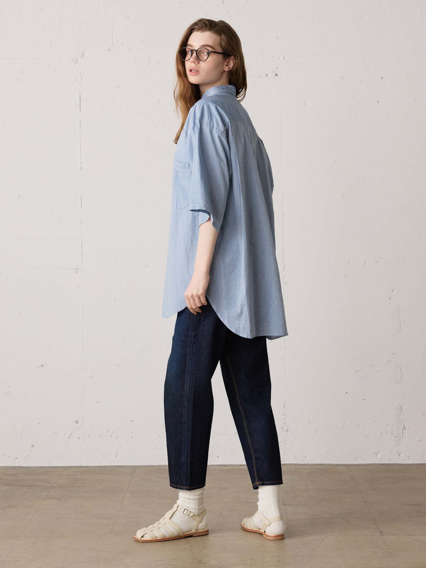 high waist denim pants