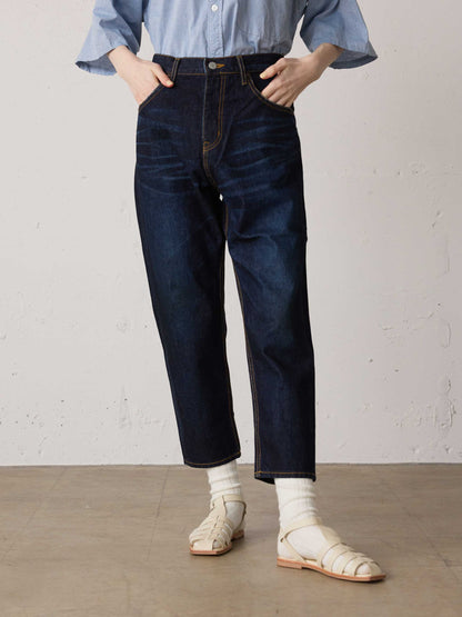 high waist denim pants