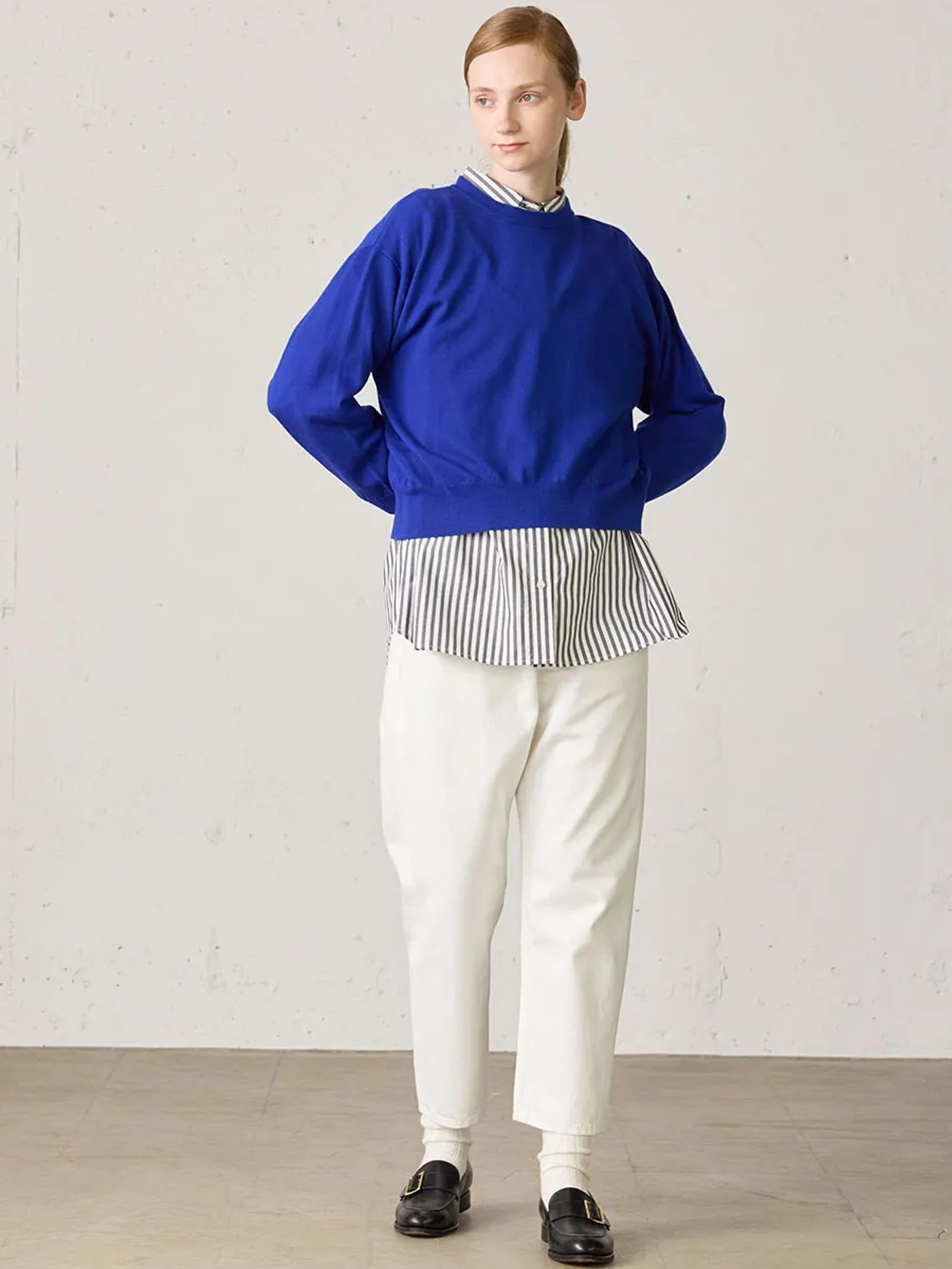 high waist white denim pants