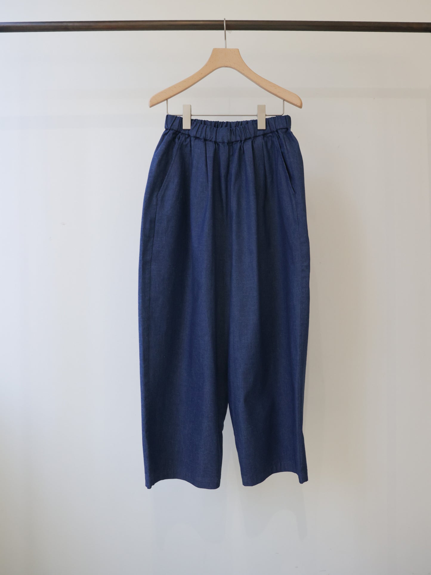 denim wide easy pants
