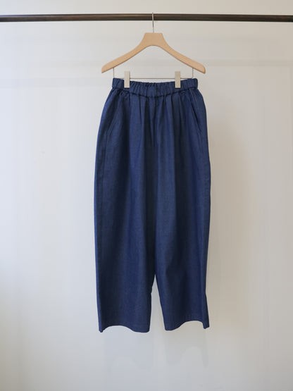 denim wide easy pants