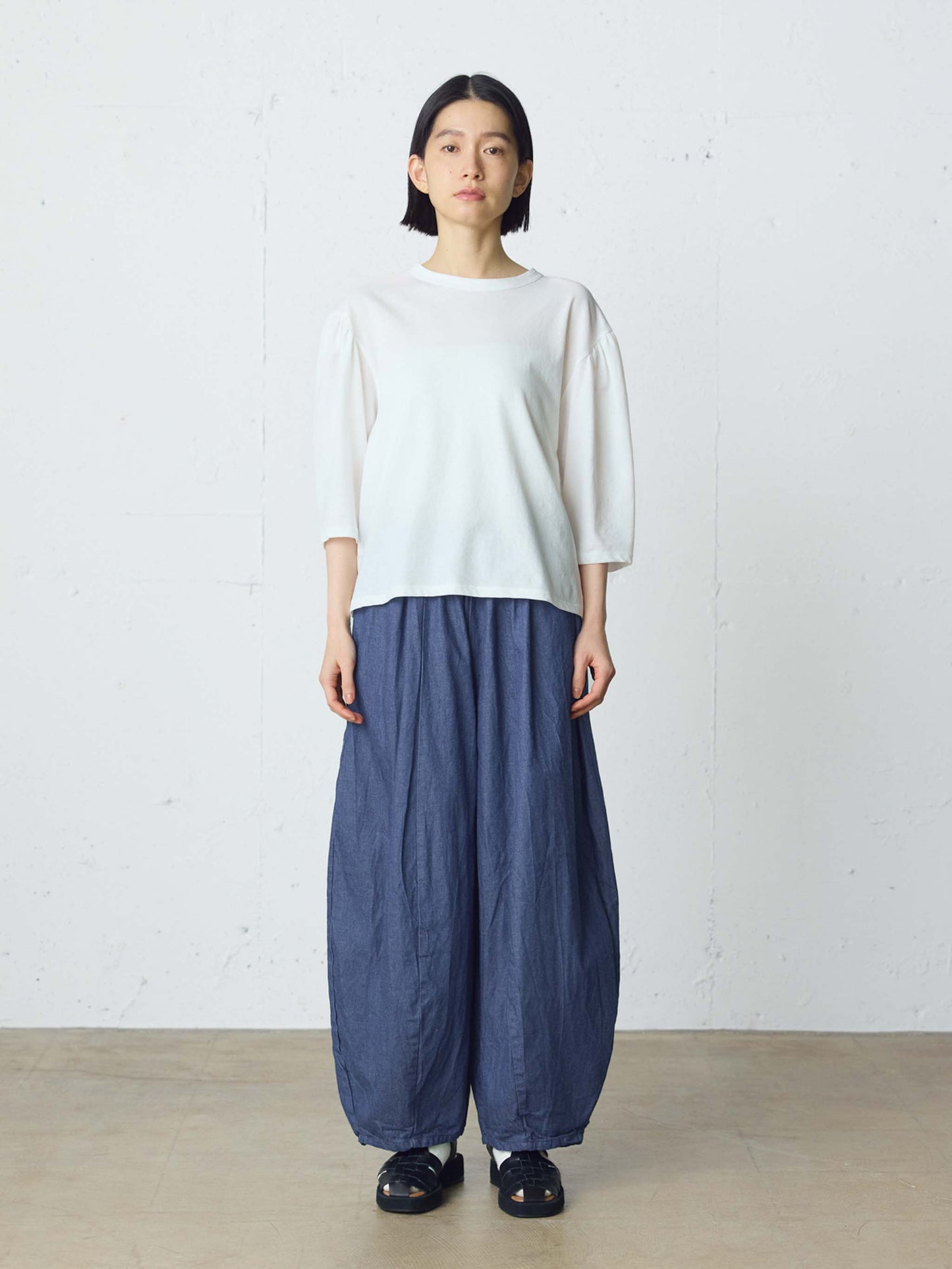 denim cocoon easy pants
