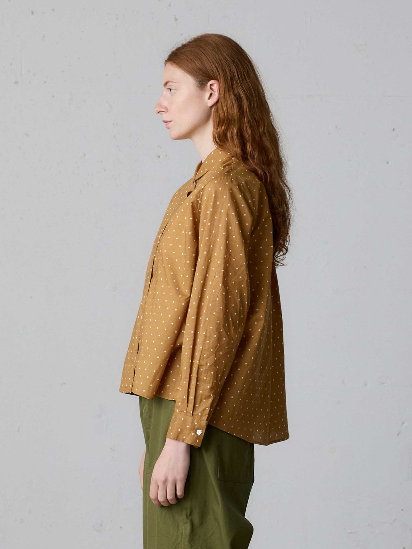 dots dutch collar shirt