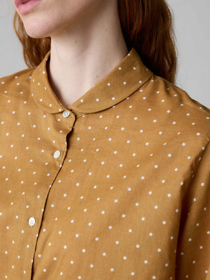 dots dutch collar shirt