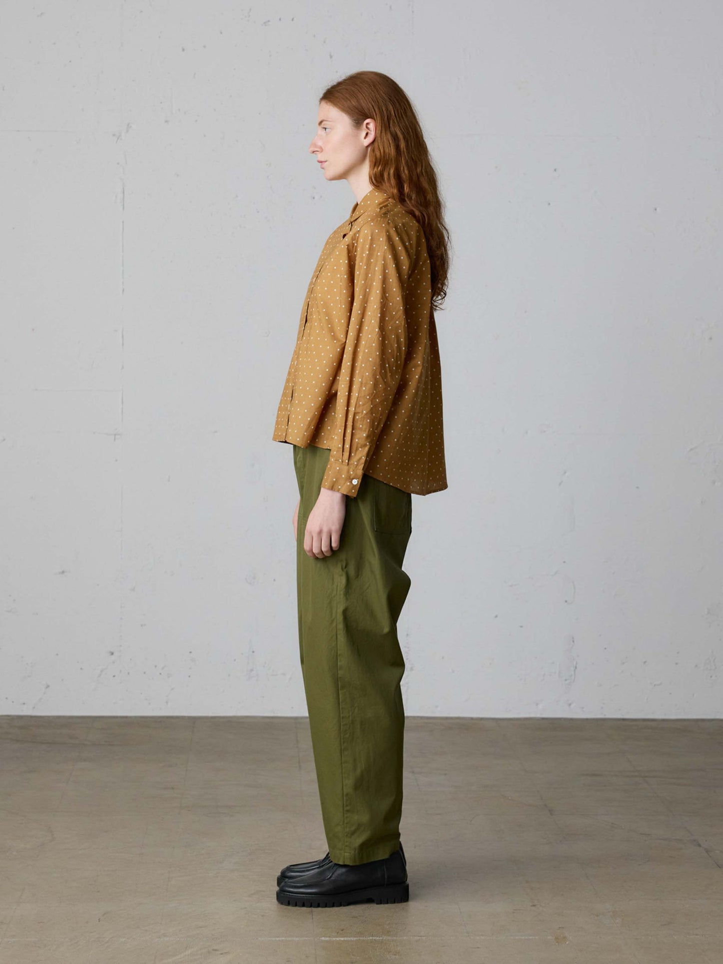 dots dutch collar shirt