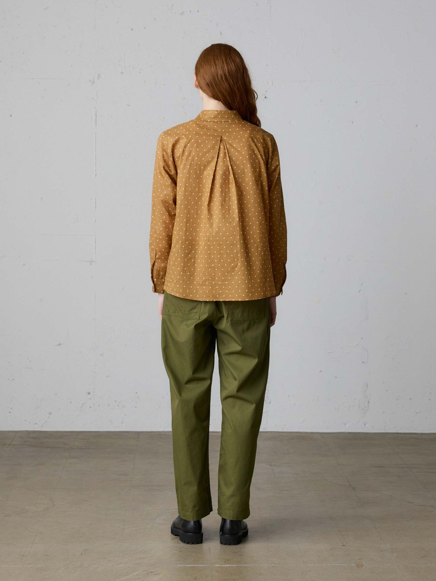 dots dutch collar shirt