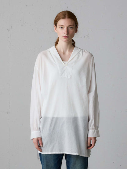 sheer sailor collar tunic