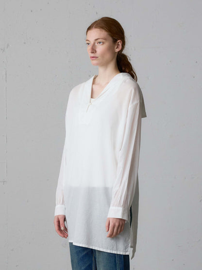 sheer sailor collar tunic