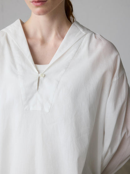 sheer sailor collar tunic