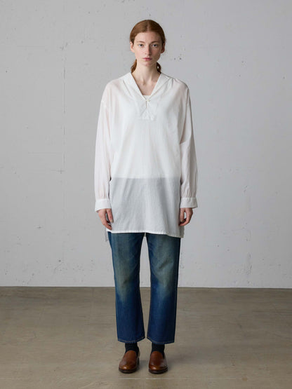 sheer sailor collar tunic