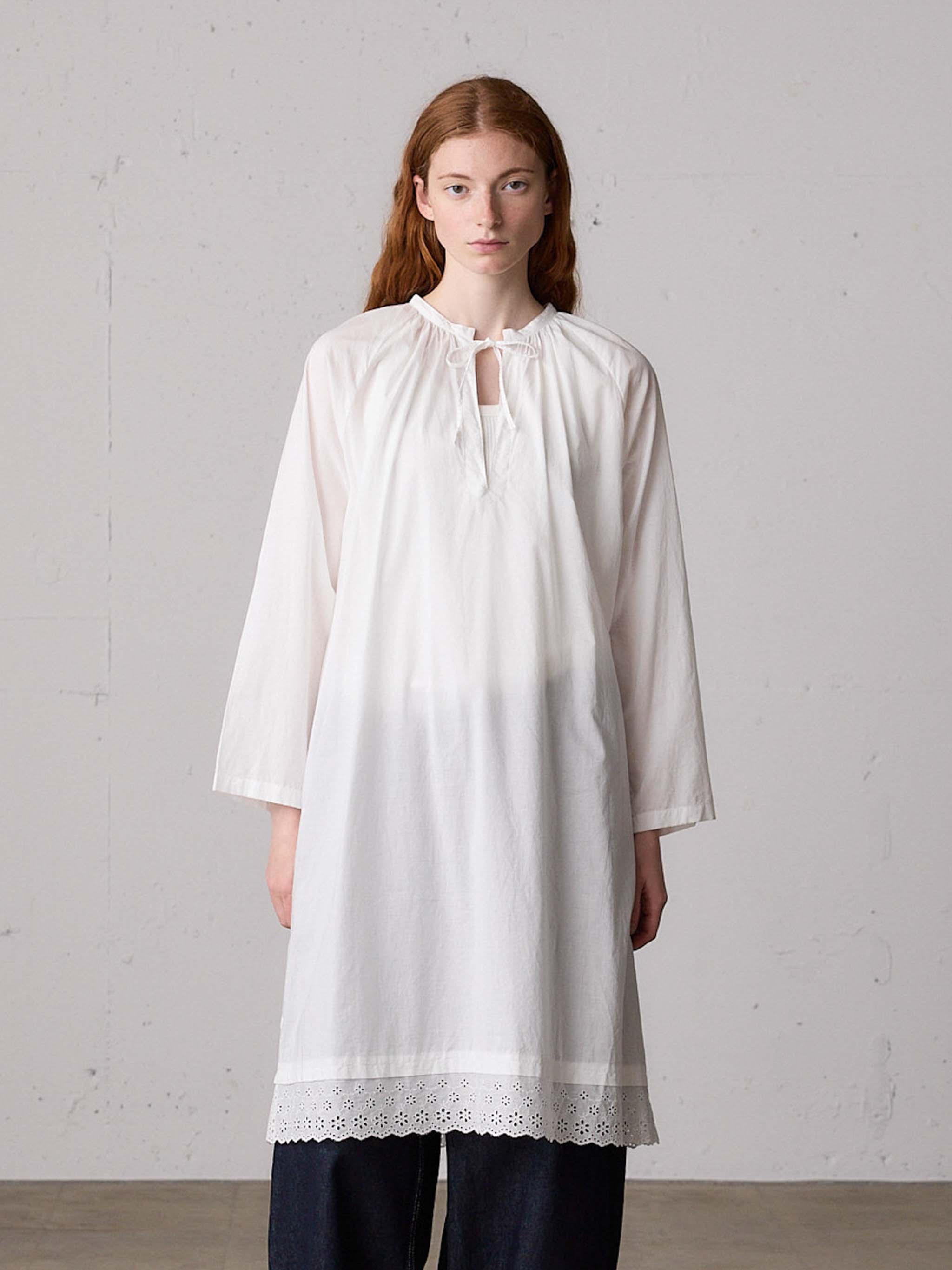 hem lace smock onepiece