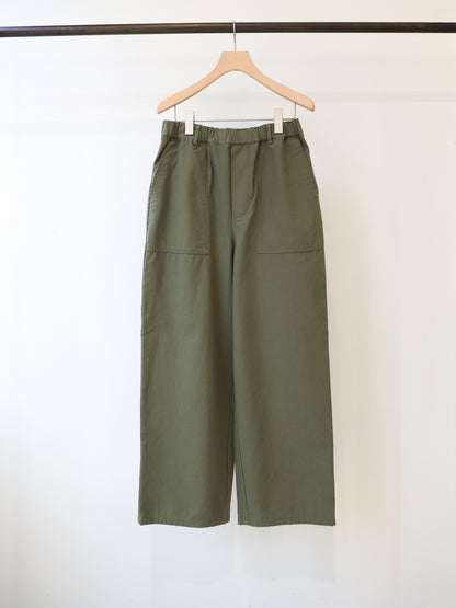back satin baker pants