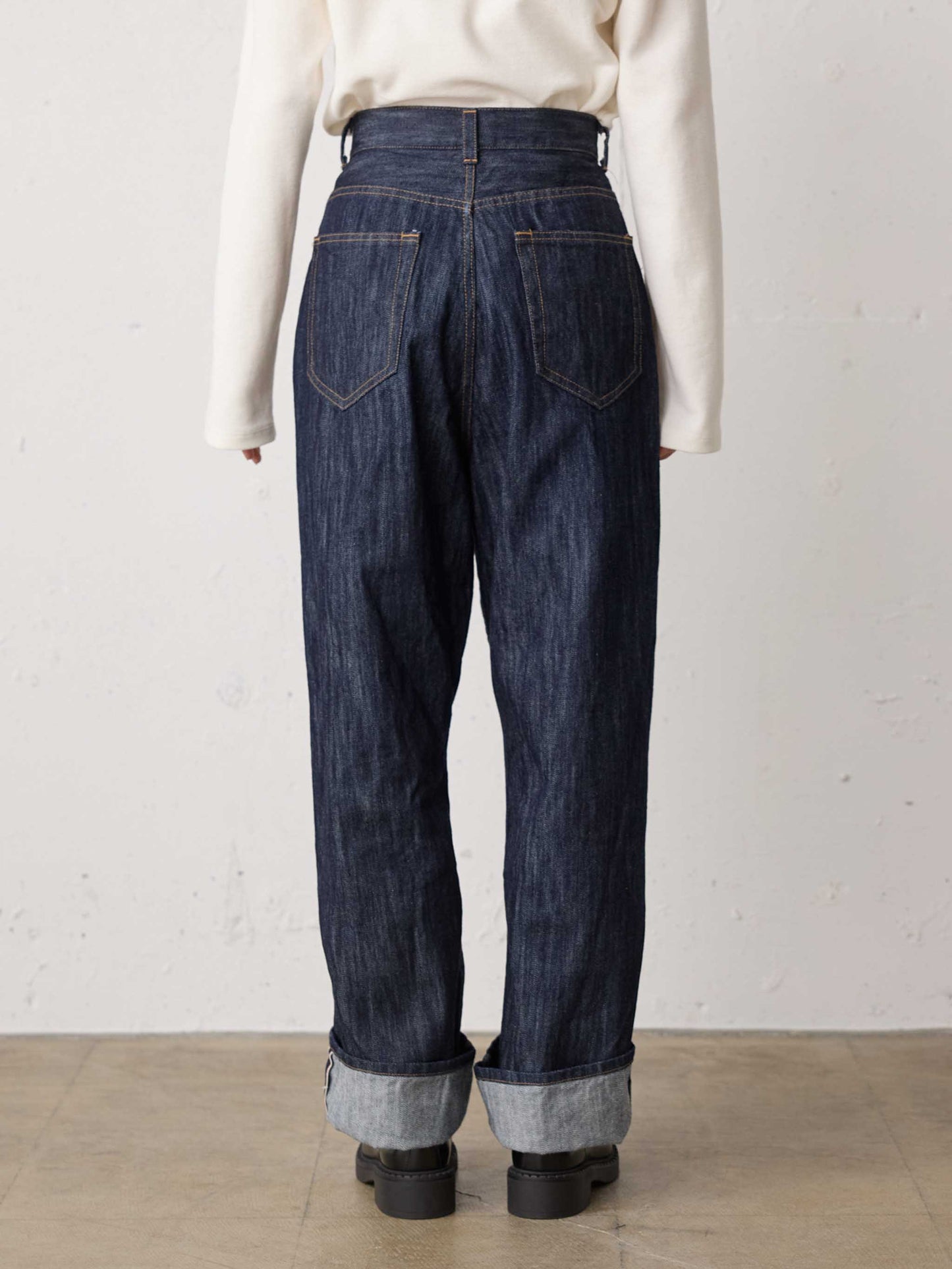 highwaist selvedge-denim