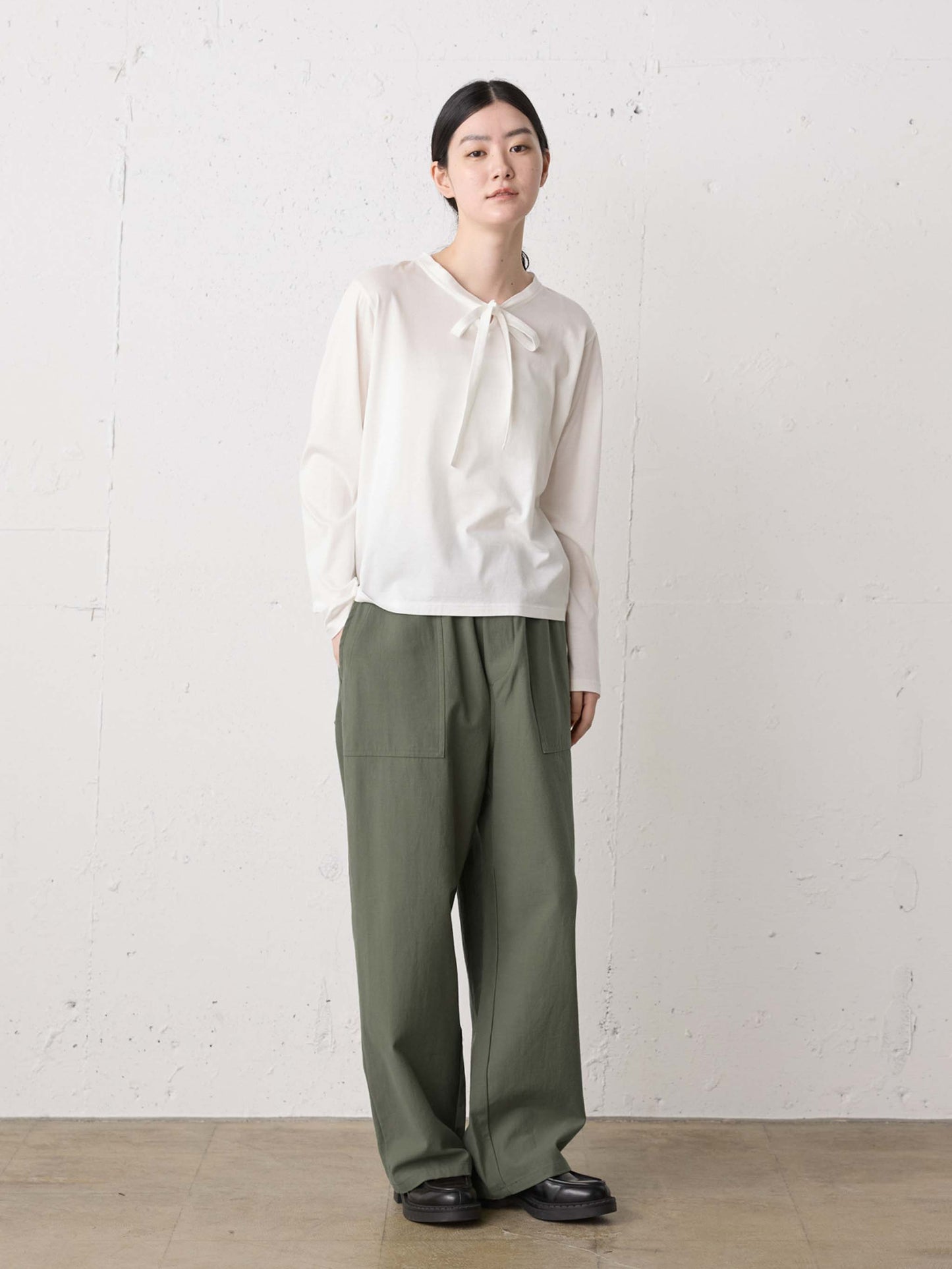 back satin baker pants