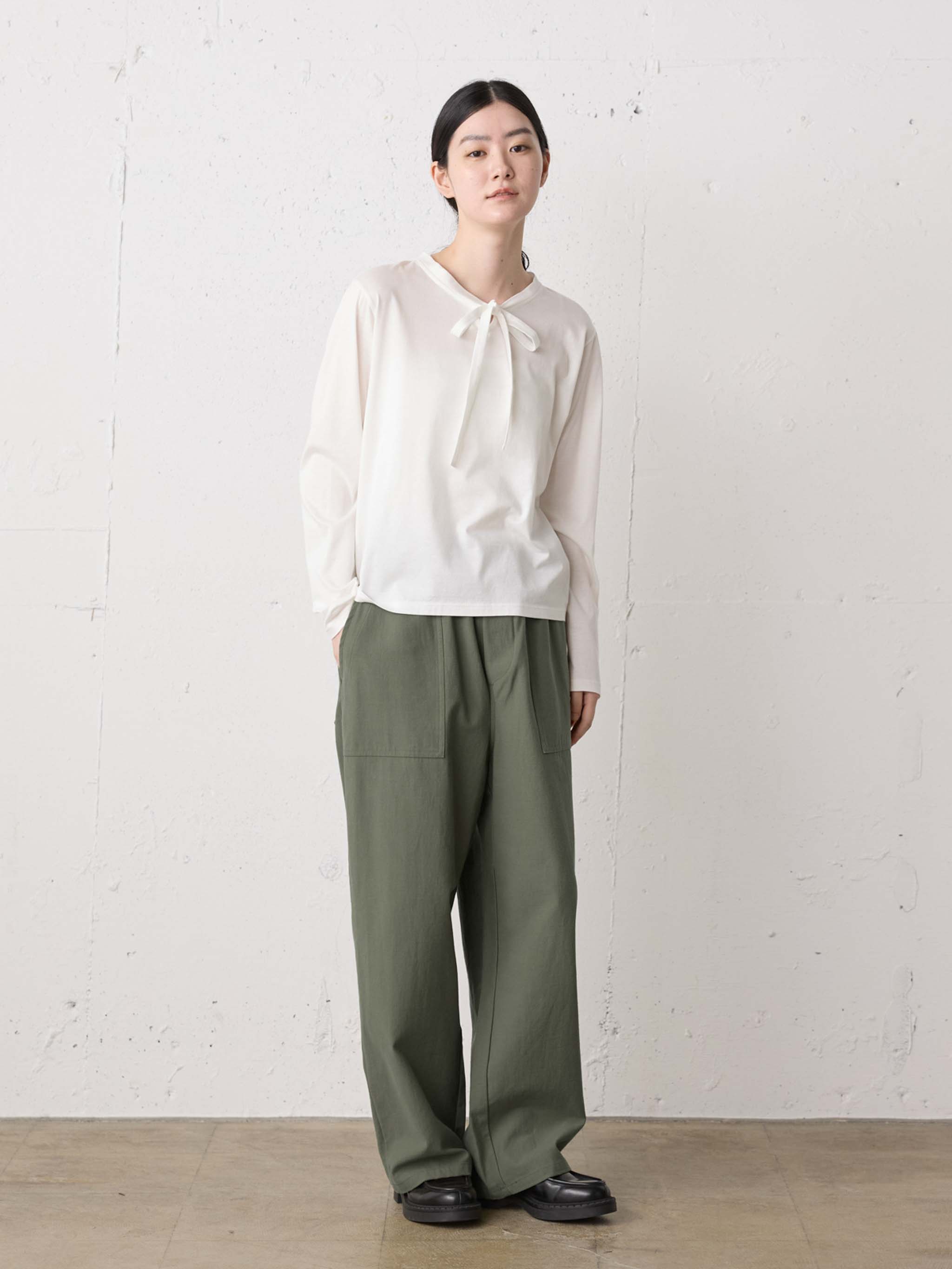 back satin baker pants