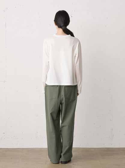 back satin baker pants