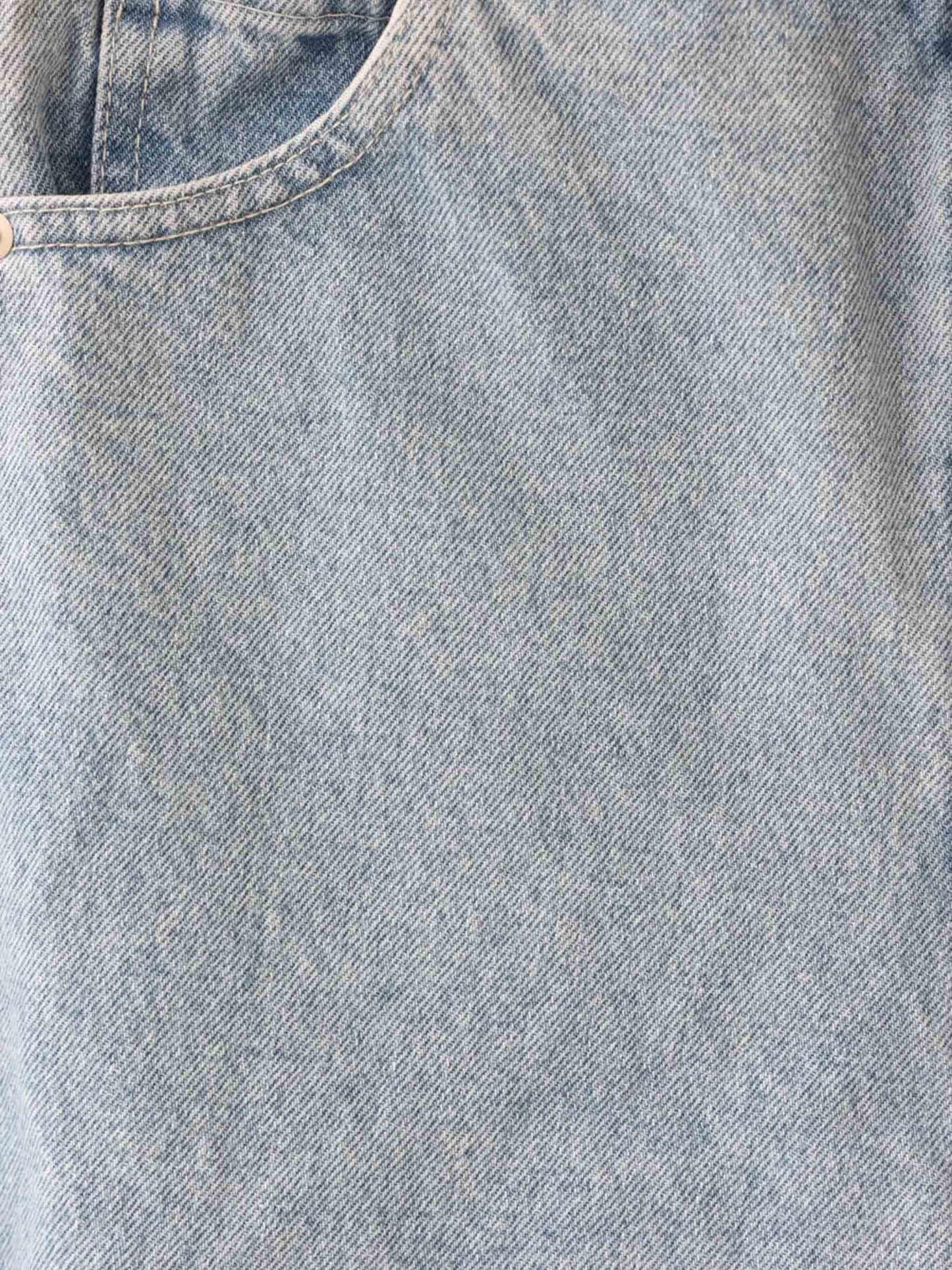 hi-waist curved denim