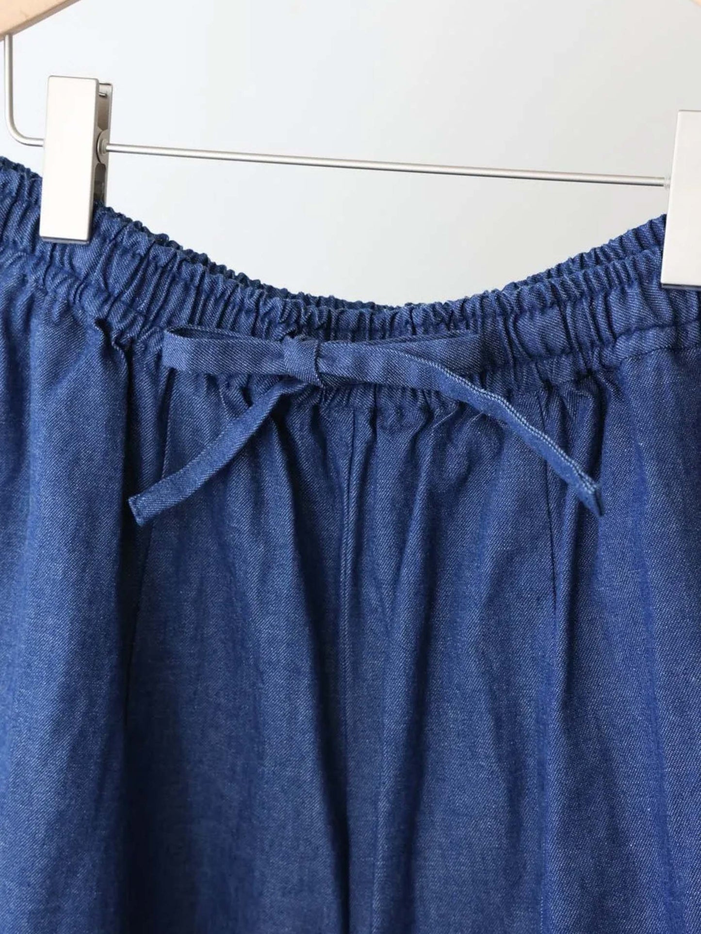 denim cocoon easy pants