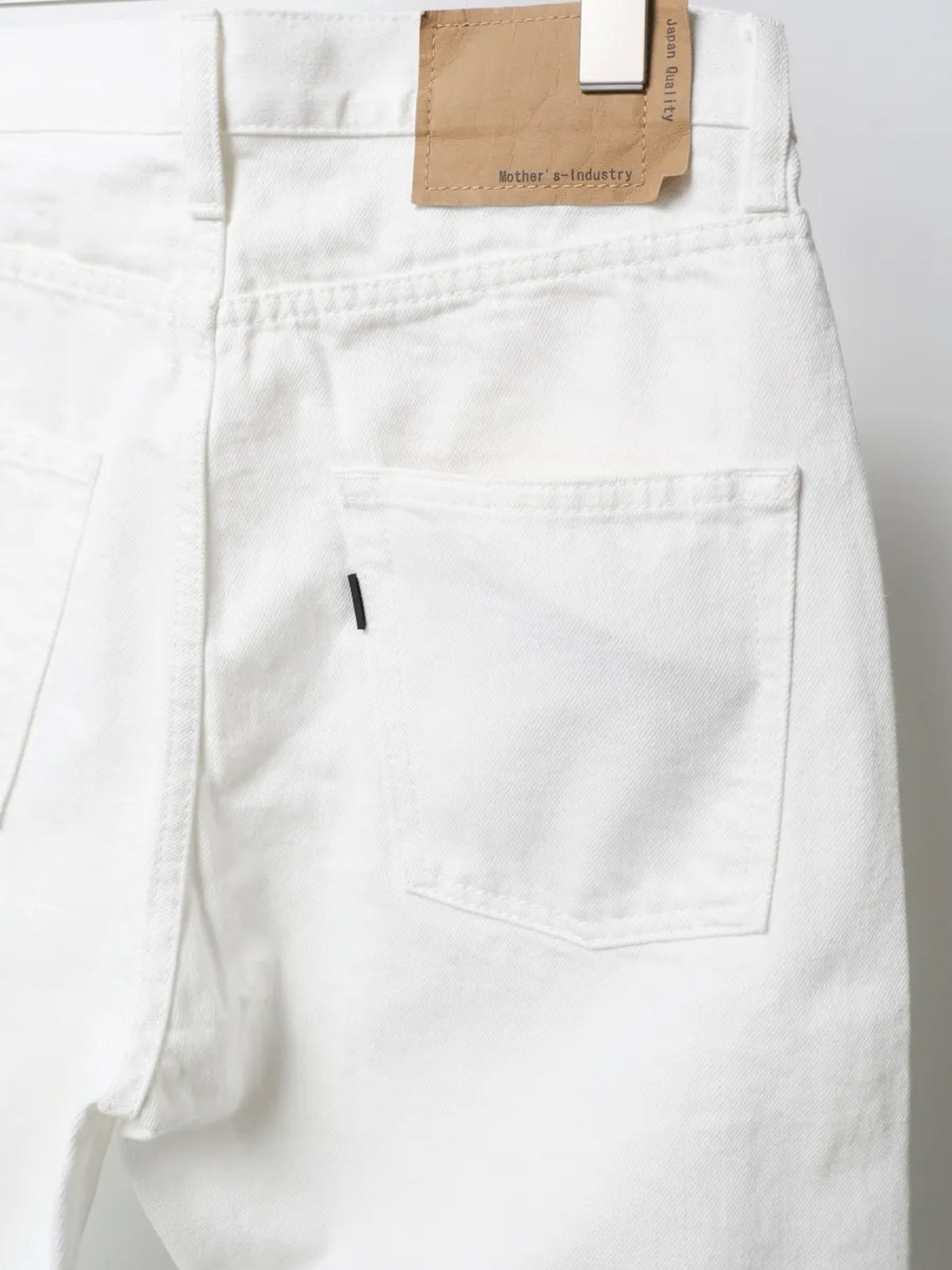 high waist white denim pants