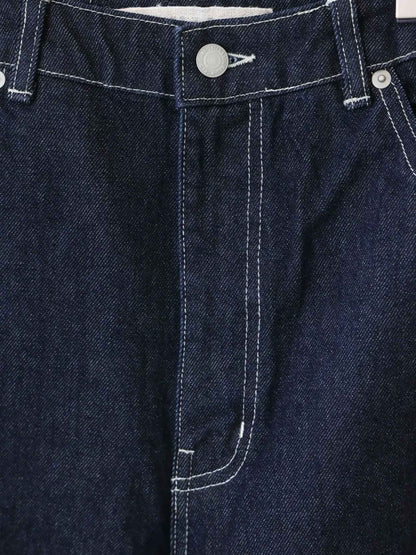 hi-waist curved denim
