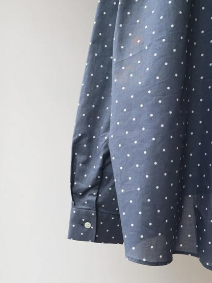 dots dutch collar shirt
