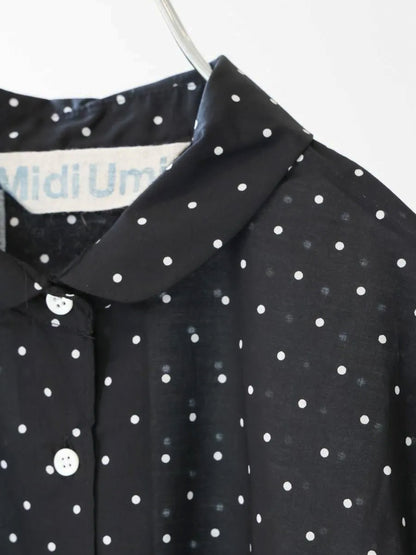 dots dutch collar shirt